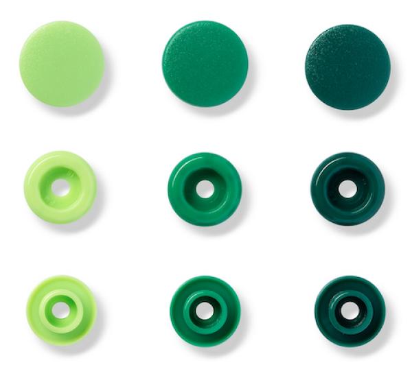 Prym Love Druckknöpfe "Color Snaps" Grün - Ø 12,4 mm - 30 Stück